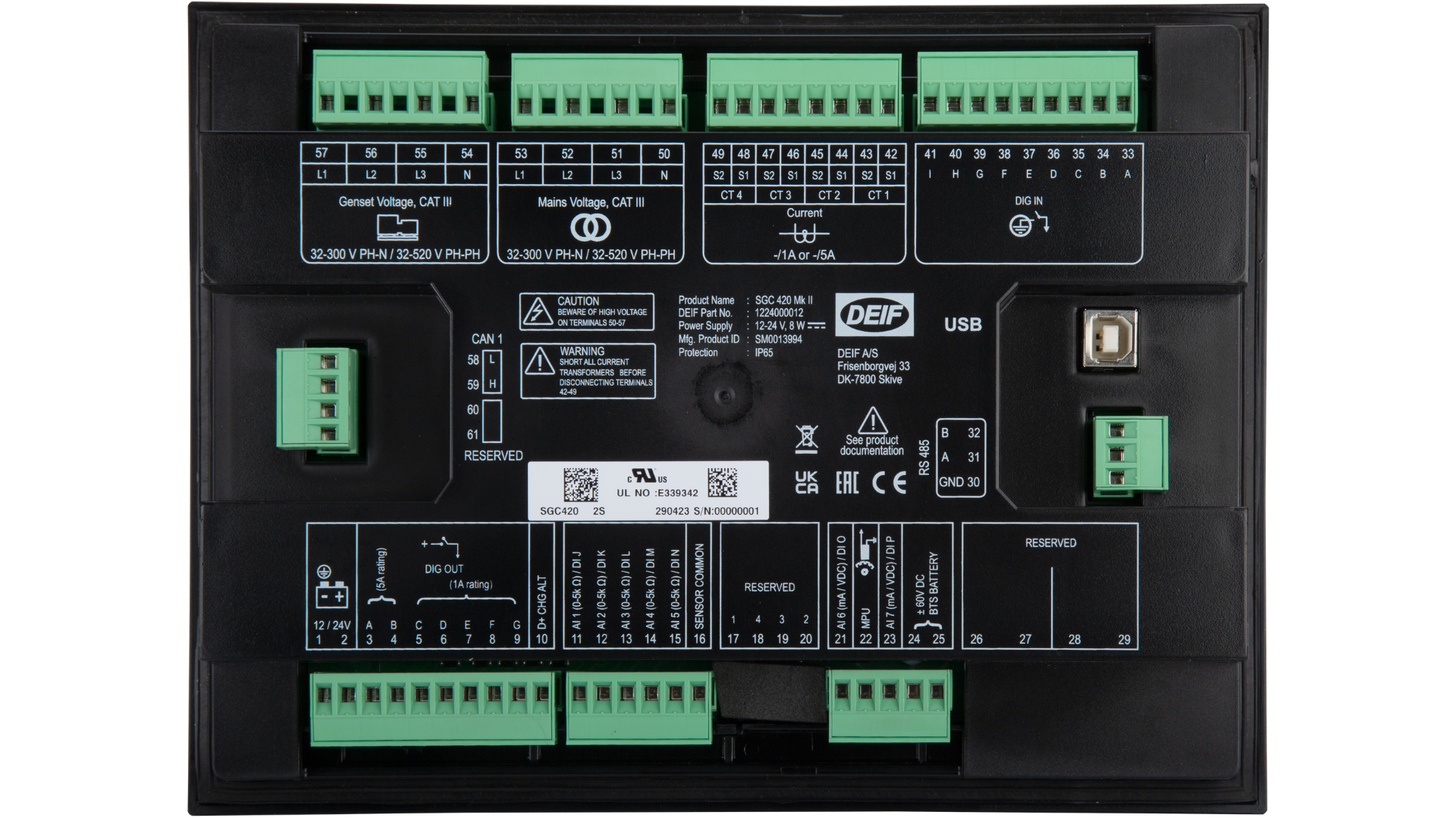 SGC 420 Mk II - Single Genset Controller